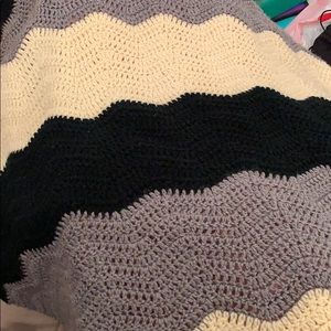 👶Small crochet ripple stitch baby Afghan